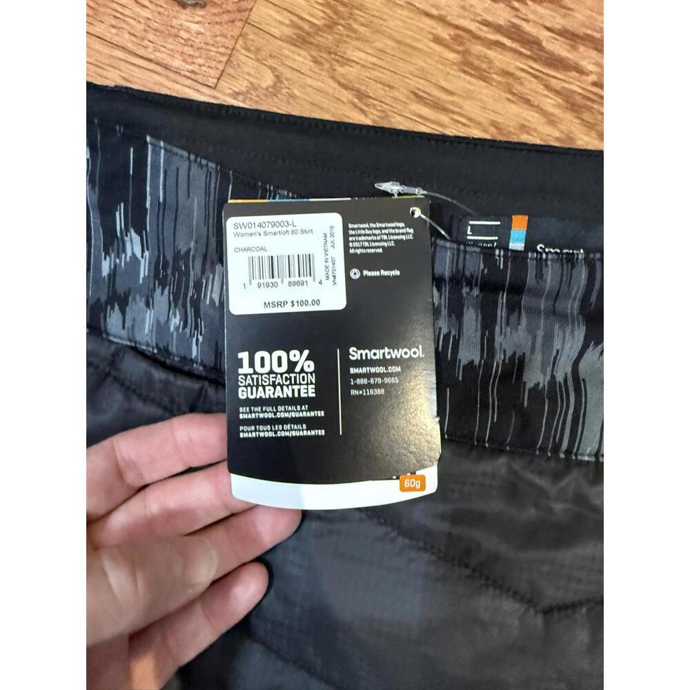 Smartwool Women’s Smartloft 60 Skirt Charcoal Size L NWT Insulated Merino - Picture 3 of 12